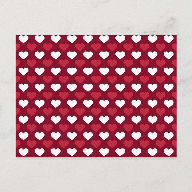 Red Hearts Postkarte (Vorderseite)