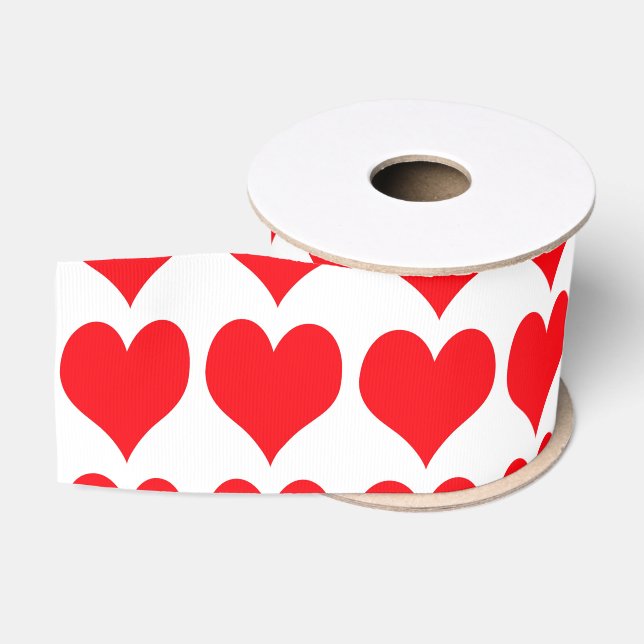 Red Hearts Ripsband (Spule)