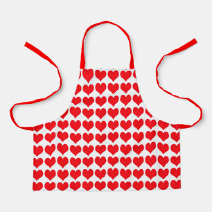 Red Hearts Schürze