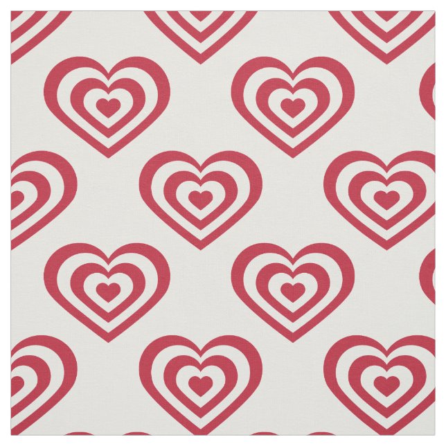 Red Hearts Stoff (Muster)