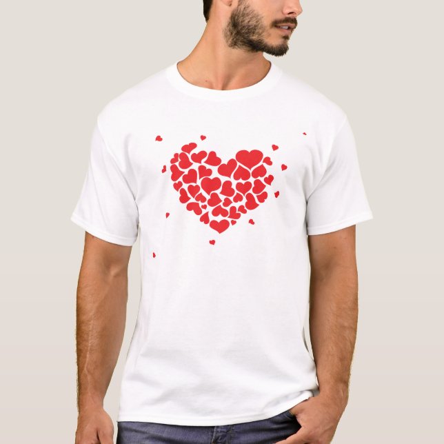 Red hearts T-Shirt (Vorderseite)