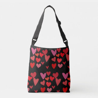Red Hearts Tragetaschen Mit Langen Trägern