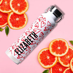 Red Hearts Trinkflasche