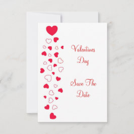 Red Hearts Valentinstag Hochzeit speichern das Dat Save The Date