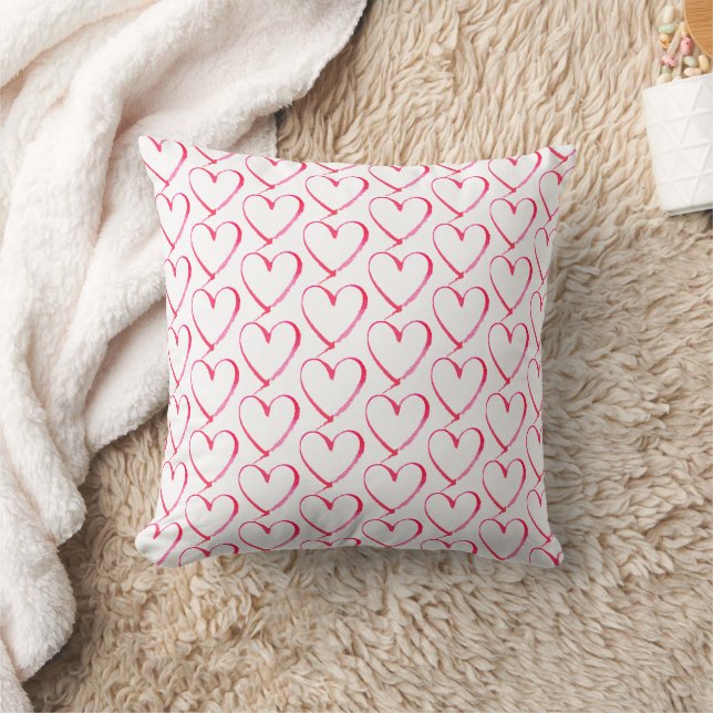 Red Hearts Valentinstag Kissen (Decke)