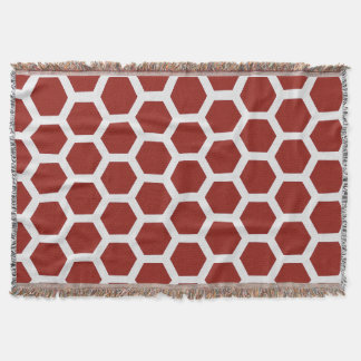 Red Hexalink Minimalistisch Geometrie Nahtloses Mu Decke