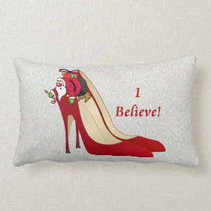 Red High Heel Schuhe / Santa Elf / Ich glaube! Lendenkissen