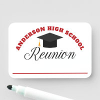 Red High School Wiedersehen Personalisiert Name Ta