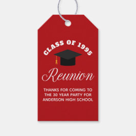 Red High School Wiedersehen Personalisiert Partys Geschenkanhänger