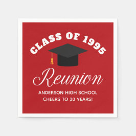 Red High School Wiedersehen Personalisiert Partys Serviette