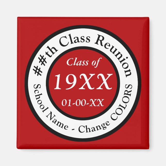 Red High School Wiedersehen Souvenir Ideen, alle F Magnet (Vorne)