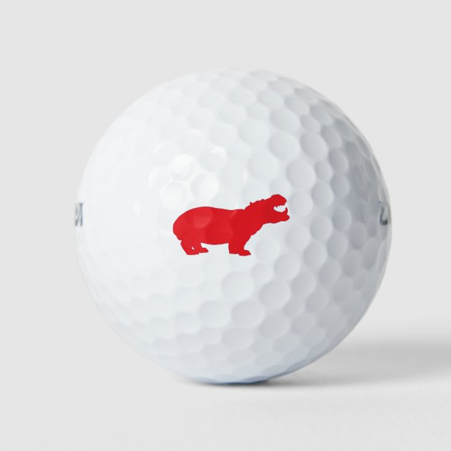 Red-Hippo Golfball (Vorderseite)