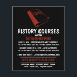 Red History Book, History Coursing Advertising Flyer<br><div class="desc">Red History Book, History Course Werbung Flyer durch den Business Card Store.</div>