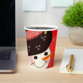 Red Holiday Designer Pappbecher