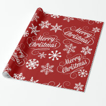 Red Holiday Snowflakes Frohe Weihnachtsgeschenk Wr