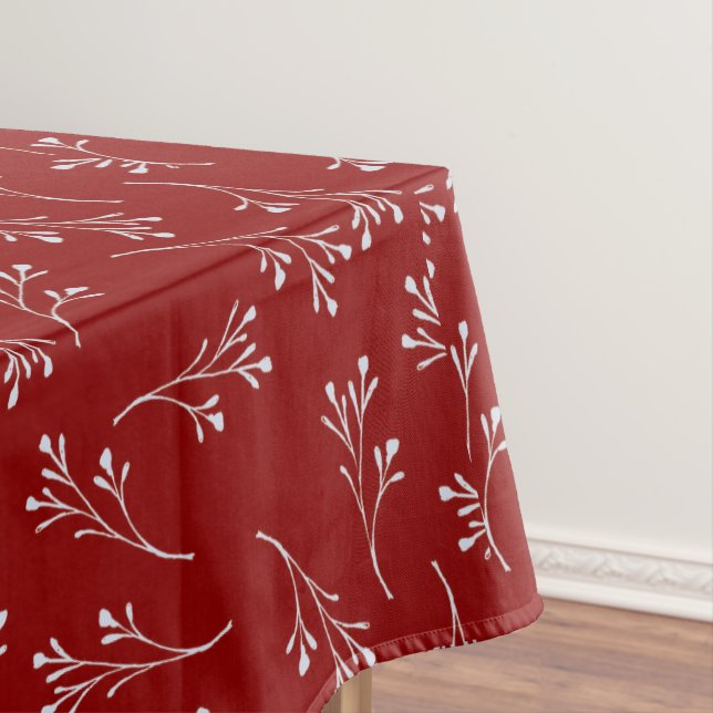 Red Holiday | Weihnachtsessen Tischdecke (Beispiel)
