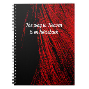 Red Horse Mane Carnet Abstrait Spiral