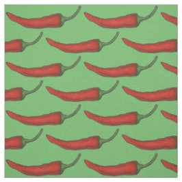 Red Hot Cayenne Chili Paprikaschoten Pepper Fabric Stoff