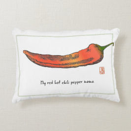 Red Hot Chili Mama Accent Pillow Dekokissen