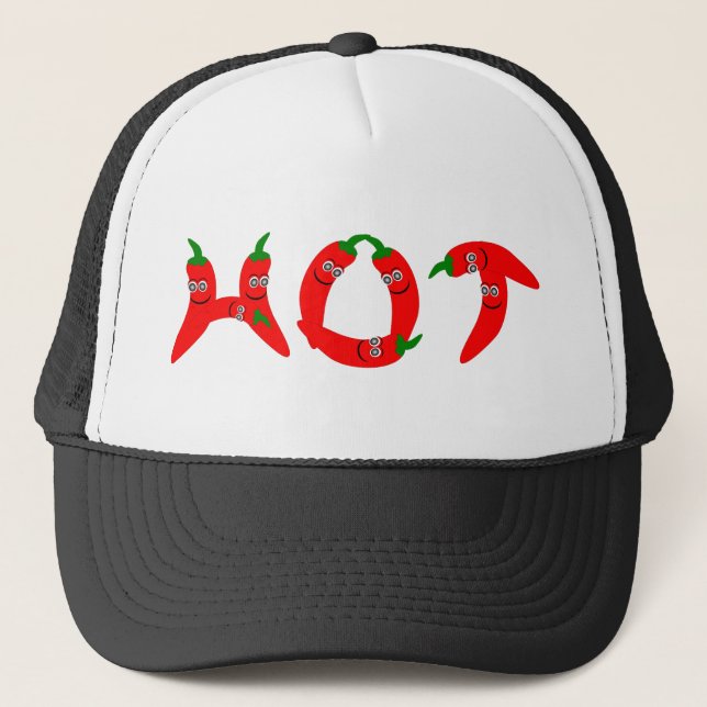 Red Hot Chili Pepper Hat Truckerkappe (Vorderseite)