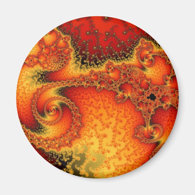 Red Hot Firepit Magnet (Vorne)