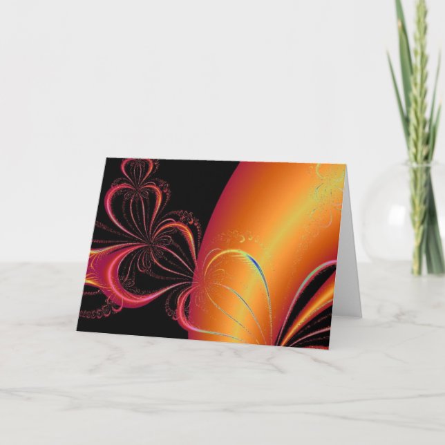 Red Hot Hearts Feiertagskarte (Vorderseite)