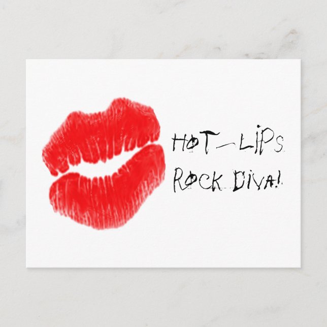 Red Hot Lips I Postkarte (Vorderseite)