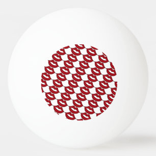 Red Hot Lips Ping Pong Ball Tischtennisball