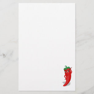Red Hot Pepper Diva Briefpapier