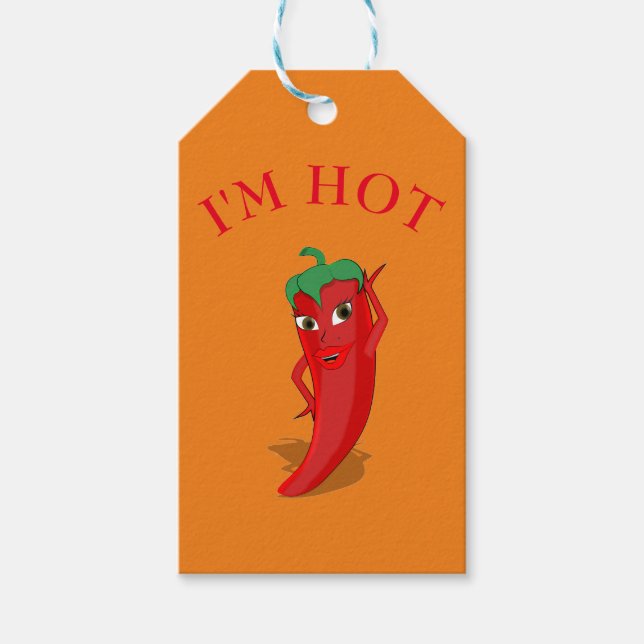 Red Hot Pepper Diva Geschenkanhänger (Vorderseite)