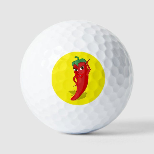 Red Hot Pepper Diva Golfball (Vorderseite)