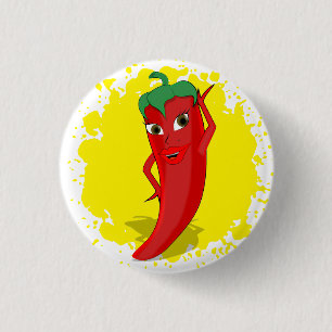 Red Hot Pepper Diva Paint Spritzer Button