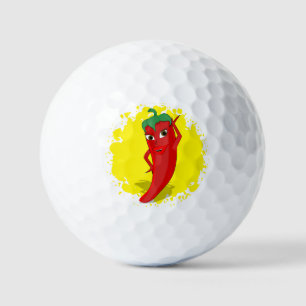 Red Hot Pepper Diva Paint Spritzer Golfball