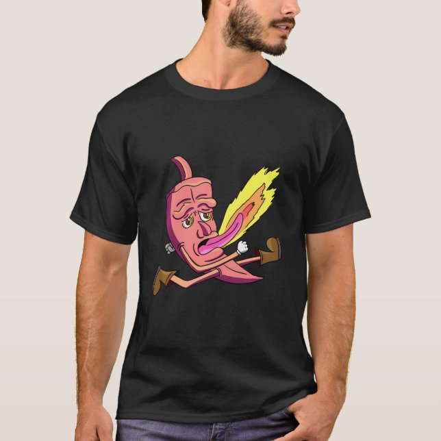 Red Hot Pepper Rhcp Funny Hot Sauce Lover Hot Pepp T-Shirt (Vorderseite)