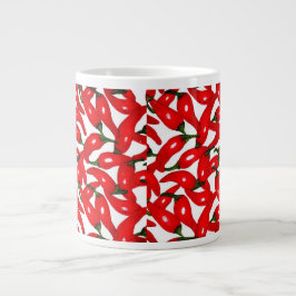 Red Hot Peppers Spicy  Jumbo-Tasse