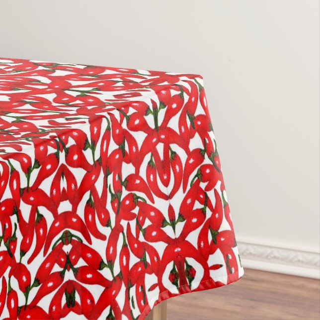 Red Hot Peppers Spicy  Tischdecke (Beispiel)