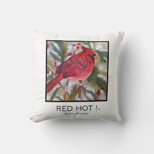 RED HOT Weihnachten Kardinal Kissen
