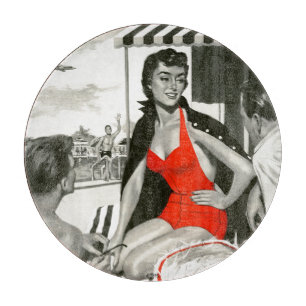 Red Hot Woman Schneidebrett