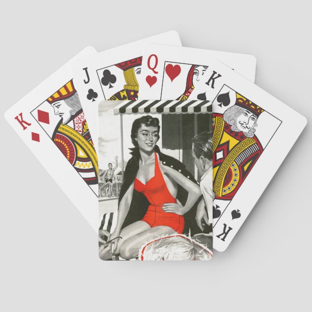 Red Hot Woman Spielkarten (Rückseite)