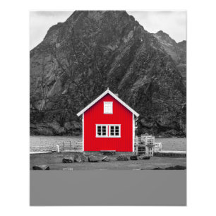 Red House Color Pop Fotodruck