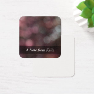 Red Hued Bokeh Foto Abstrakt Art Message Cards