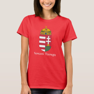 RED Hungary Armoiries Nemzeti Tizenegy T-Shirt