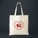 Red I Love Cats Coquette Tragetasche<br><div class="desc">Carry a little love everywhere you go with this adorable Cat in Heart Tote Bag, designed for cat lovers who enjoy cute and meaningful accessories. This tote features a charming cat design paired with a heart motive, creating a sweet and playful style that stands out. Looking for a thoughtful gift?...</div>