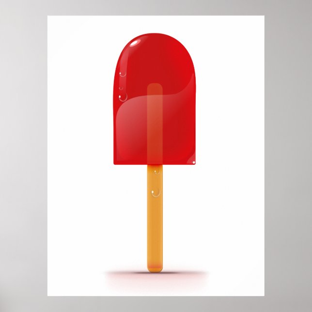 Red Ice Lolly Poster (Vorne)