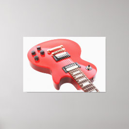 RED ICONIC ELECTRIC GUITAR 40x60 Leinwanddruck