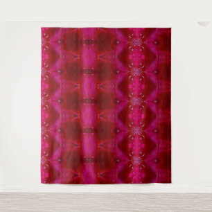 Red Ikat Wandteppich