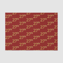 Red, Imitate Gold 27. (Siebenundzwanzigste) Verans