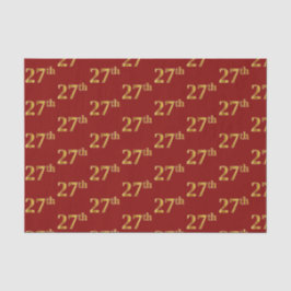 Red, Imitate Gold 27. (Siebenundzwanzigste) Verans Seidenpapier