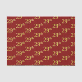 Red, Imitate Gold 29. (29.) Event Seidenpapier