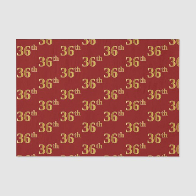 Red, Imitate Gold 36. (36.) Veranstaltung Seidenpapier (Vorderseite)